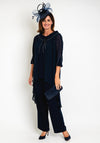 Lizabella Chiffon 3 Piece Suit, Navy