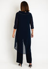 Lizabella Chiffon 3 Piece Suit, Navy