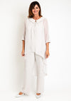 Lizabella Chiffon 3 Piece Suit, Silver