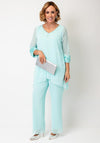 Lizabella Chiffon Overlay Co-Ord, Blue