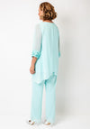 Lizabella Chiffon Overlay Co-Ord, Blue