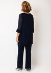 Lizabella Chiffon Overlay Top and Trouser Co Ord, Navy