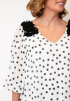 Lizabella Polka Dot Top and Trouser Co Ord, Black