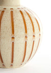 Light & Living Medium Ulloa Ceramic Vase, Shiny Cream & Brown