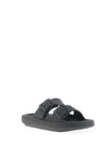 Tommy Bowe Tilden Textured Buckle Mules, Stealth