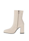 Lodi Lin Square Toe Heeled Boots, Hielo