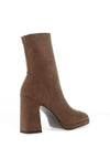 Lodi A-Laira Mid Length Sock High Heeled Boot, Taupe