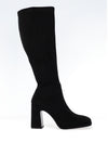 Lodi A-Limbo Knee High Block Heeled Boots, Black