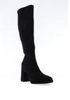 Lodi A-Limbo Knee High Block Heeled Boots, Black