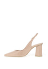 Lodi Elita Patent Leather Geo Heeled Shoes, Petal