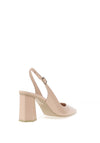 Lodi Elita Patent Leather Geo Heeled Shoes, Petal