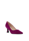 Lodi Jona Suede Low Heel Court Shoes, Orchid