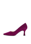 Lodi Jona Suede Low Heel Court Shoes, Orchid