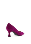 Lodi Jona Suede Low Heel Court Shoes, Orchid