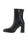 Lodi Lin Square Toe Heeled Boots, Black