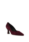 Lodi Genius Suede Leather Court Heels, Purple