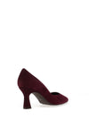 Lodi Genius Suede Leather Court Heels, Purple