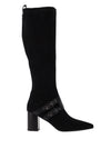 Lodi Greta Block Heel Knee High Boot, Black