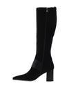 Lodi Greta Block Heel Knee High Boot, Black