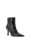 Lodi Philip Sleek Patent Leather Heeled Ankle Boots, Black