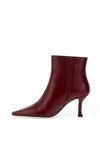 Lodi Philip Sleek Patent Leather Heeled Ankle Boots, Wine