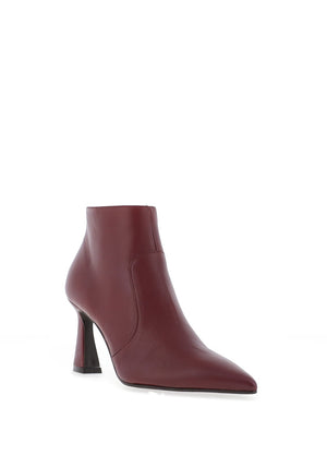 Lodi Retis Pointed Toe Heeled Ankle Boots, Wine