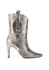 Lodi Relain Metallic Leather Heeled Boots, Paradise Cava