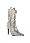 Lodi Relain Metallic Leather Heeled Boots, Paradise Cava