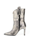 Lodi Relain Metallic Leather Heeled Boots, Paradise Cava
