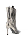 Lodi Relain Metallic Leather Heeled Boots, Paradise Cava