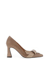 Lodi Ronco Bow Court Heels, Taupe