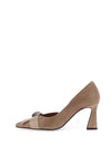 Lodi Ronco Bow Court Heels, Taupe