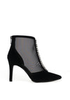 Lodi Rusine Jewel Embellished Heeled Ankle Boot, Black