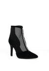 Lodi Rusine Jewel Embellished Heeled Ankle Boot, Black