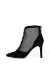Lodi Rusine Jewel Embellished Heeled Ankle Boot, Black