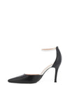Lodi Salver Leather Colour Block Heeled Shoes, Vegas White