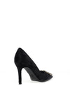 Lodi Sifrite Textured Velvet Gem Brooch Court Shoes, Black