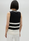Lola Casademunt Striped Knit Top, Black and White