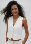 Lola Casademunt Buttoned Waistcoat, White