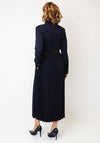 Lola Casademunt Pleated Shirt Dress, Navy