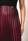 Lola Casademunt Shiny Pleated Skirt, Wine