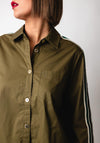 Lola Casademunt Stripe Detail Shirt, Green