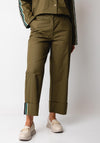 Lola Casademunt Stripe Detail Chinos, Green