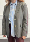 Lola Casademunt Pinstripe Blazer, Grey