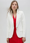 Lola Casademunt Embroidered Pocket Blazer, White