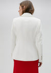 Lola Casademunt Embroidered Pocket Blazer, White