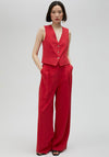 Lola Casademunt Tencel Waistcoat, Red