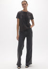 Lola Casademunt Rhinestone Leopard T-Shirt, Black