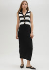 Lola Casademunt Two Tone Knit Dress, Black