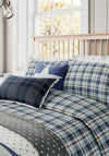 Helena Springfield Long Island Cosy Check Duvet Cover Set, Blue